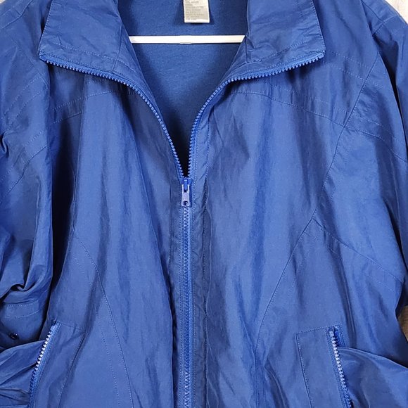 Like New Norm Thompson Zip Front Knit Lined Bomber Jacket size Medium Petite WOW - Picture 2 of 15